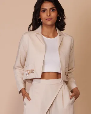 Limelight Embellished Cropped Jacket
