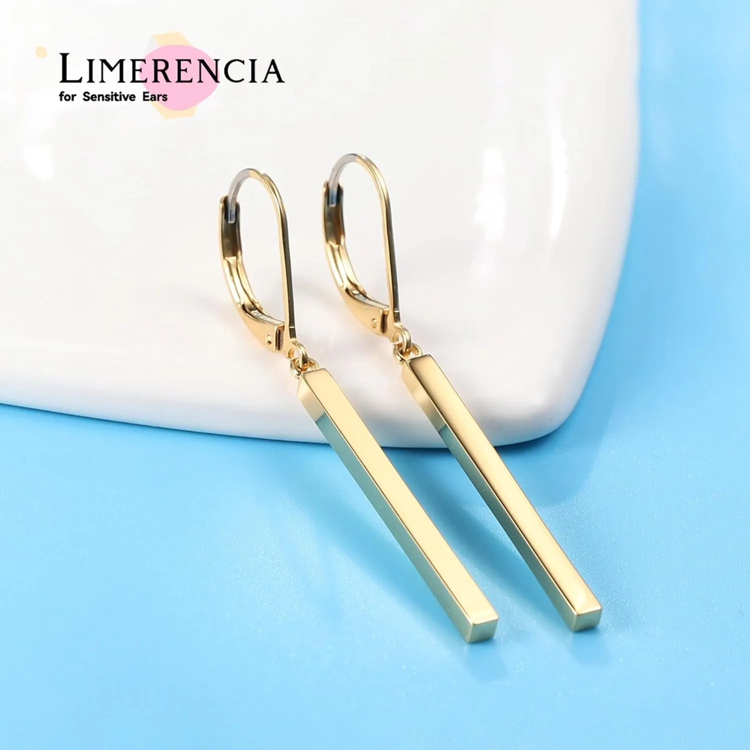 Limerencia G23 Titanium Leverback Earrings Dangle Drop Earrings for Woman Fashion F136 Titanium Earrings Hypoallergenic Jewelry Gift