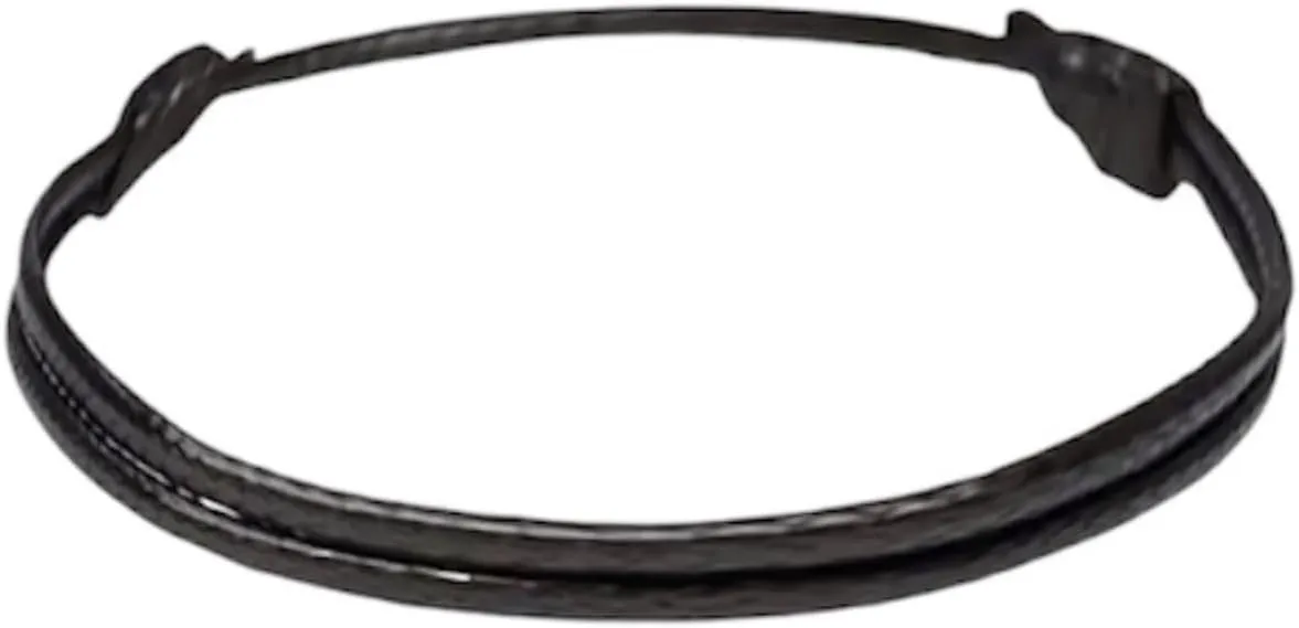 Luck Strings Black Wax Nylon Cord Bracelet for Men Women Unisex - Leather imitation string Bracelets Waterproof Teen Friendship Gift