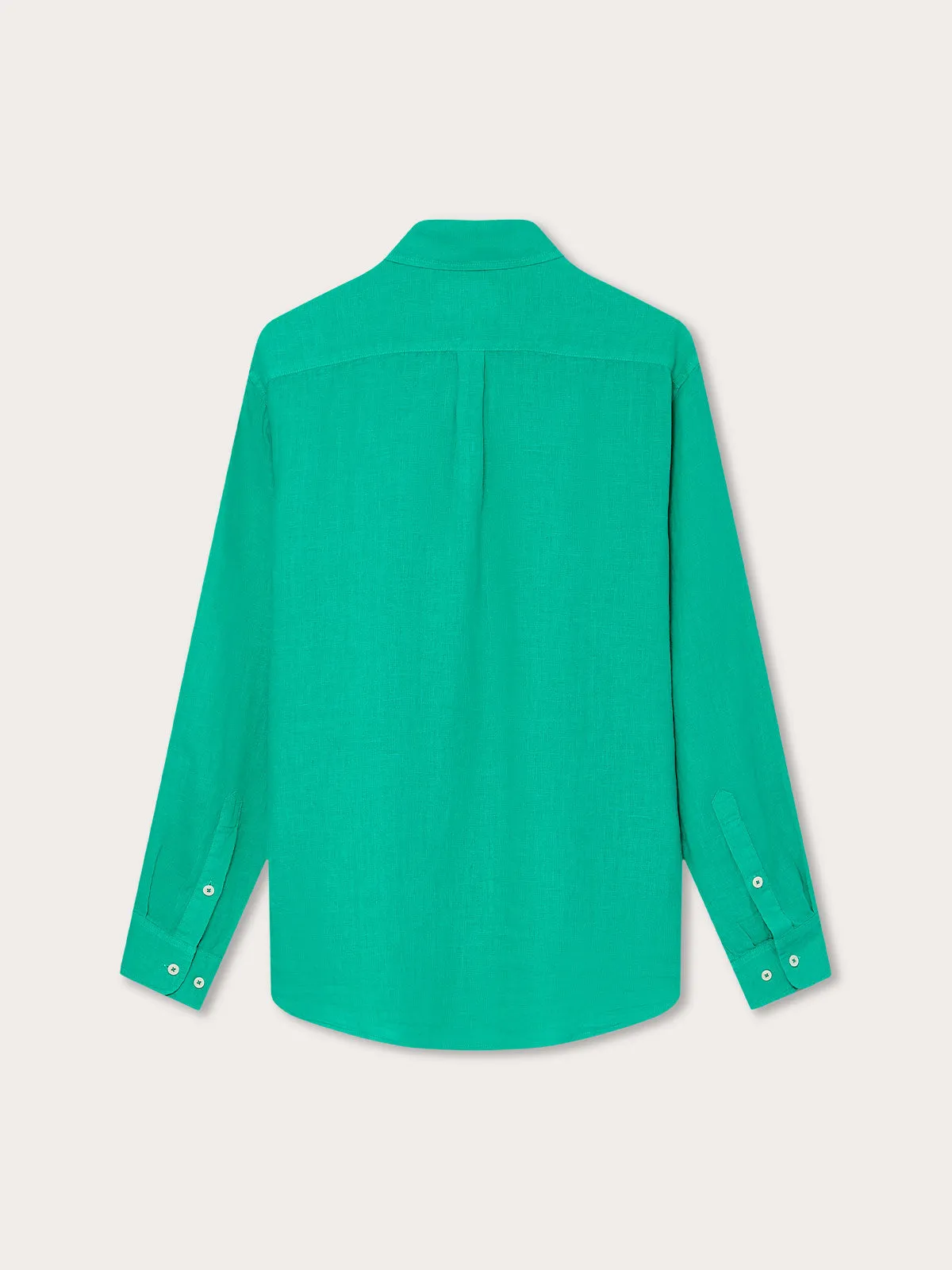 Men's Sicilian Green Abaco Linen Shirt