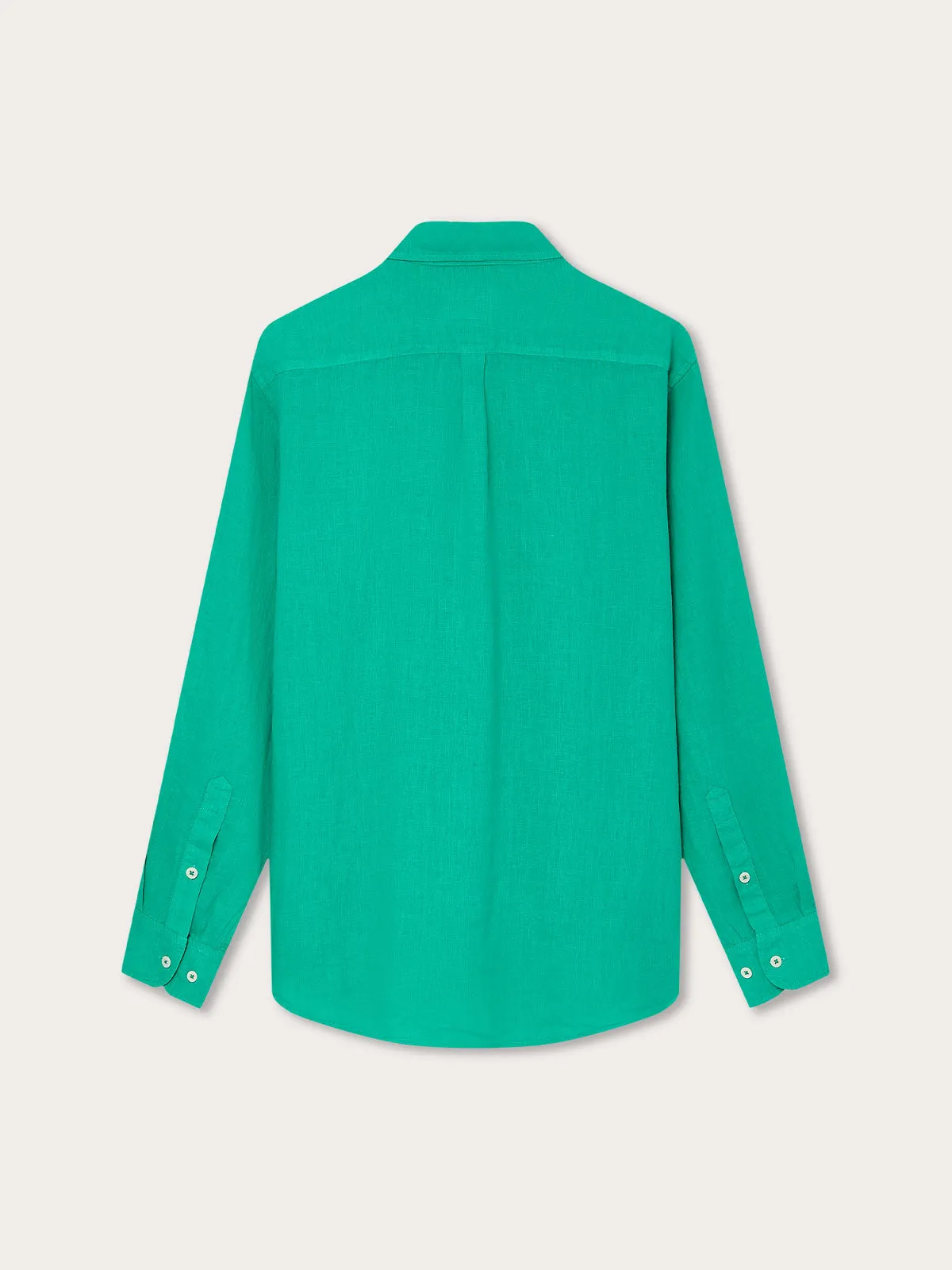 Men's Sicilian Green Hoffman Linen Shirt