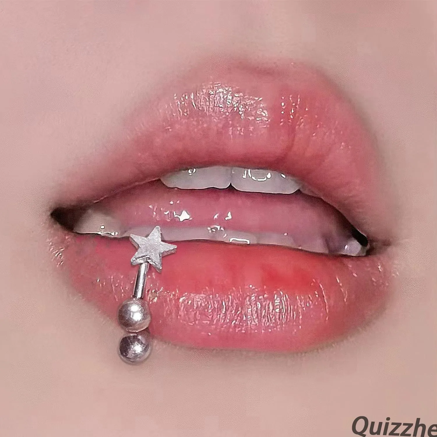 Minimalist Star Lip Rings Silver Statement Horseshoe Ring Gothic Round Ball Surgical Steel Nose Retro Punk Septum Ring Simple Helix Body Piercing Jewelry for Women Men