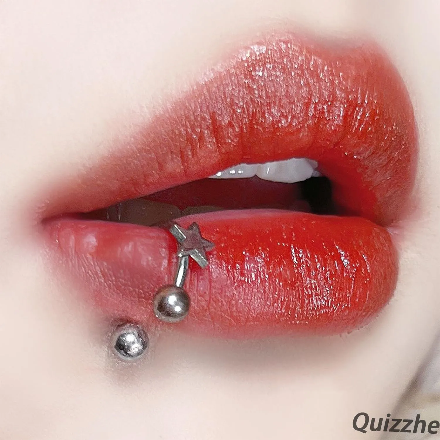Minimalist Star Lip Rings Silver Statement Horseshoe Ring Gothic Round Ball Surgical Steel Nose Retro Punk Septum Ring Simple Helix Body Piercing Jewelry for Women Men