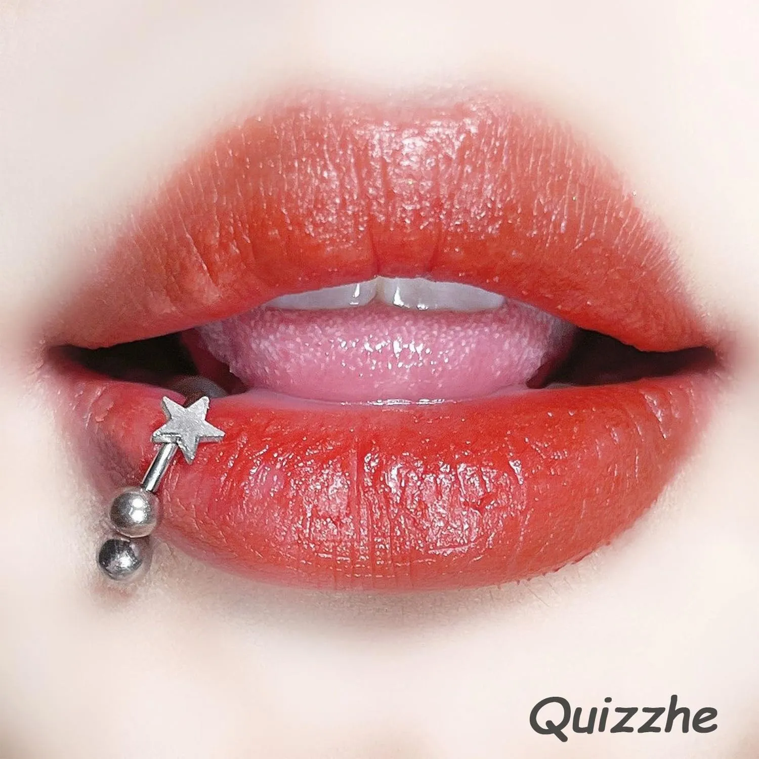 Minimalist Star Lip Rings Silver Statement Horseshoe Ring Gothic Round Ball Surgical Steel Nose Retro Punk Septum Ring Simple Helix Body Piercing Jewelry for Women Men