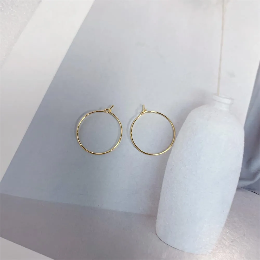 Minimalist Super Thin Wire 925 Sterling Silver Small Hoop Earrings for Women Teen Little Dainty Basketball Huggie Round Circle Hoops Hypoallergenic Hooped Fashion Jewelry Gifts Bff Daughter Her