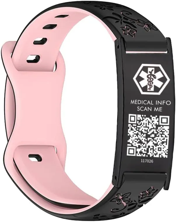 mnmoom Medical ID Bracelet for Women Men with QR Code or NFC, Digitalization Medical Alert Bracelets,Dynamic Web Information