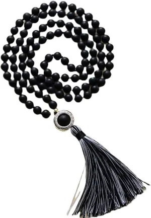Natural agate 8mm 108 Mala Beads, Spiritual, Meditation Beads, Reiki, Japa Mala, Buddhist Prayer Beads, Yoga Bracelet, healing beads LKMALA-RRGU-1411