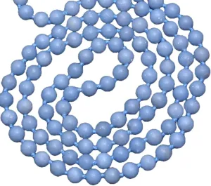 Natural ANGELITE 8mm 108 Mala Beads, Spiritual, Meditation Beads, Reiki, Japa Mala, Buddhist Prayer Beads, Yoga Bracelet, healing beads LKMALA-RRGU-1107
