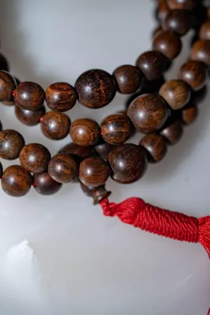 Natural Bayong Bead 8mm 108 Mala Beads, Spiritual, Meditation Beads, Reiki, Japa Mala, Buddhist Prayer Beads, Yoga Bracelet, healing beads LKMALA-RRGU-54