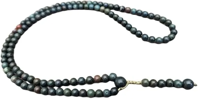 Natural Bloodstone 6mm 108 Mala Beads, Spiritual, Meditation Beads, Reiki, Japa Mala, Buddhist Prayer Beads, Yoga Bracelet, healing beads LKMALA-RRGU-202