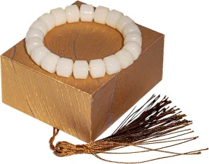Natural Bodhi Seeds Beaded Bracelets, Fidget Toy for Effectively Alleviate Anxiety Stress, Protection Healing Bodhi Bracelet, Addictive Fidget Toy Bracelet for Women Men with Gift Box