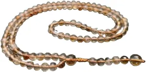 Natural Citrine 6mm 108 Mala Beads, Spiritual, Meditation Beads, Reiki, Japa Mala, Buddhist Prayer Beads, Yoga Bracelet, healing beads LKMALA-RRGU-224