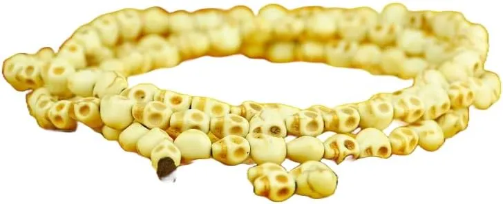Natural earthenware 6-7mm 108 Mala Beads, Spiritual, Meditation Beads, Reiki, Japa Mala, Buddhist Prayer Beads, Yoga Bracelet, healing beads LKMALA-RRGU-1381
