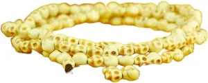 Natural earthenware 6-7mm 108 Mala Beads, Spiritual, Meditation Beads, Reiki, Japa Mala, Buddhist Prayer Beads, Yoga Bracelet, healing beads LKMALA-RRGU-1381