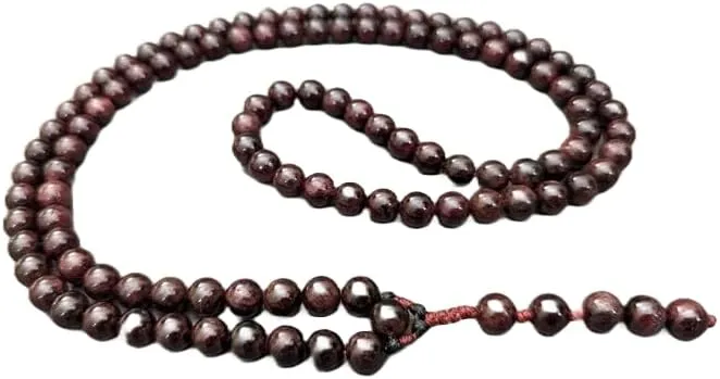 Natural Garnet 8mm 108 Mala Beads, Spiritual, Meditation Beads, Reiki, Japa Mala, Buddhist Prayer Beads, Yoga Bracelet, healing beads LKMALA-RRGU-180