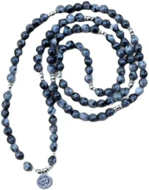 Natural Labradorite 6mm 108 Mala Beads, Spiritual, Meditation Beads, Reiki, Japa Mala, Buddhist Prayer Beads, Yoga Bracelet, healing beads LKMALA-RRGU-2504