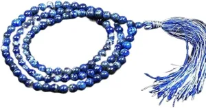 Natural Lapis Lazuli 8mm 108 Mala Beads, Spiritual, Meditation Beads, Reiki, Japa Mala, Buddhist Prayer Beads, Yoga Bracelet, healing beads LKMALA-RRGU-1530