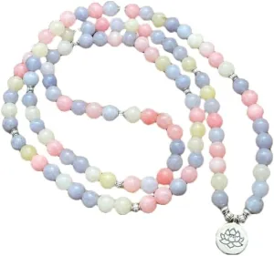 Natural multi gemstone 6mm 108 Mala Beads, Spiritual, Meditation Beads, Reiki, Japa Mala, Buddhist Prayer Beads, Yoga Bracelet, healing beads LKMALA-RRGU-8