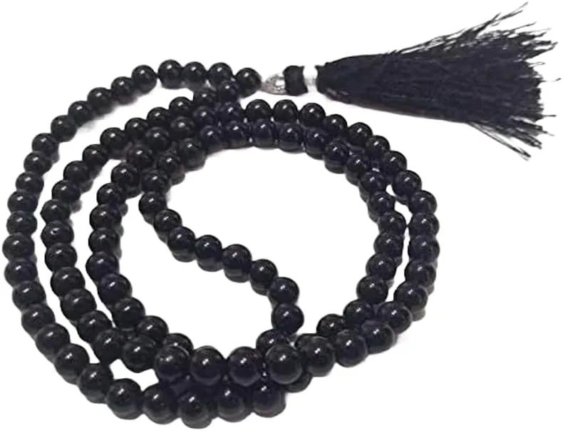 Natural ONYX 8mm 108 Mala Beads, Spiritual, Meditation Beads, Reiki, Japa Mala, Buddhist Prayer Beads, Yoga Bracelet, healing beads LKMALA-RRGU-381