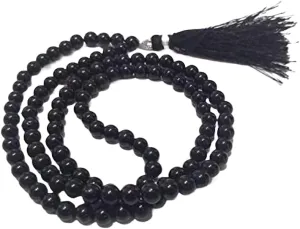 Natural ONYX 8mm 108 Mala Beads, Spiritual, Meditation Beads, Reiki, Japa Mala, Buddhist Prayer Beads, Yoga Bracelet, healing beads LKMALA-RRGU-381