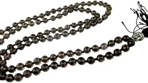 Natural Smokey Quartz 6mm 108 Mala Beads, Spiritual, Meditation Beads, Reiki, Japa Mala, Buddhist Prayer Beads, Yoga Bracelet, healing beads LKMALA-RRGU-3497