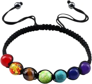 New 2025 Unisex 7 Yoga Prayer Beaded Bracelet Natural Stones Balance Beads Adjustable Bangle Jewelry Findings Gift For Women Fashion Trendy Accessories Creative For Women And Men