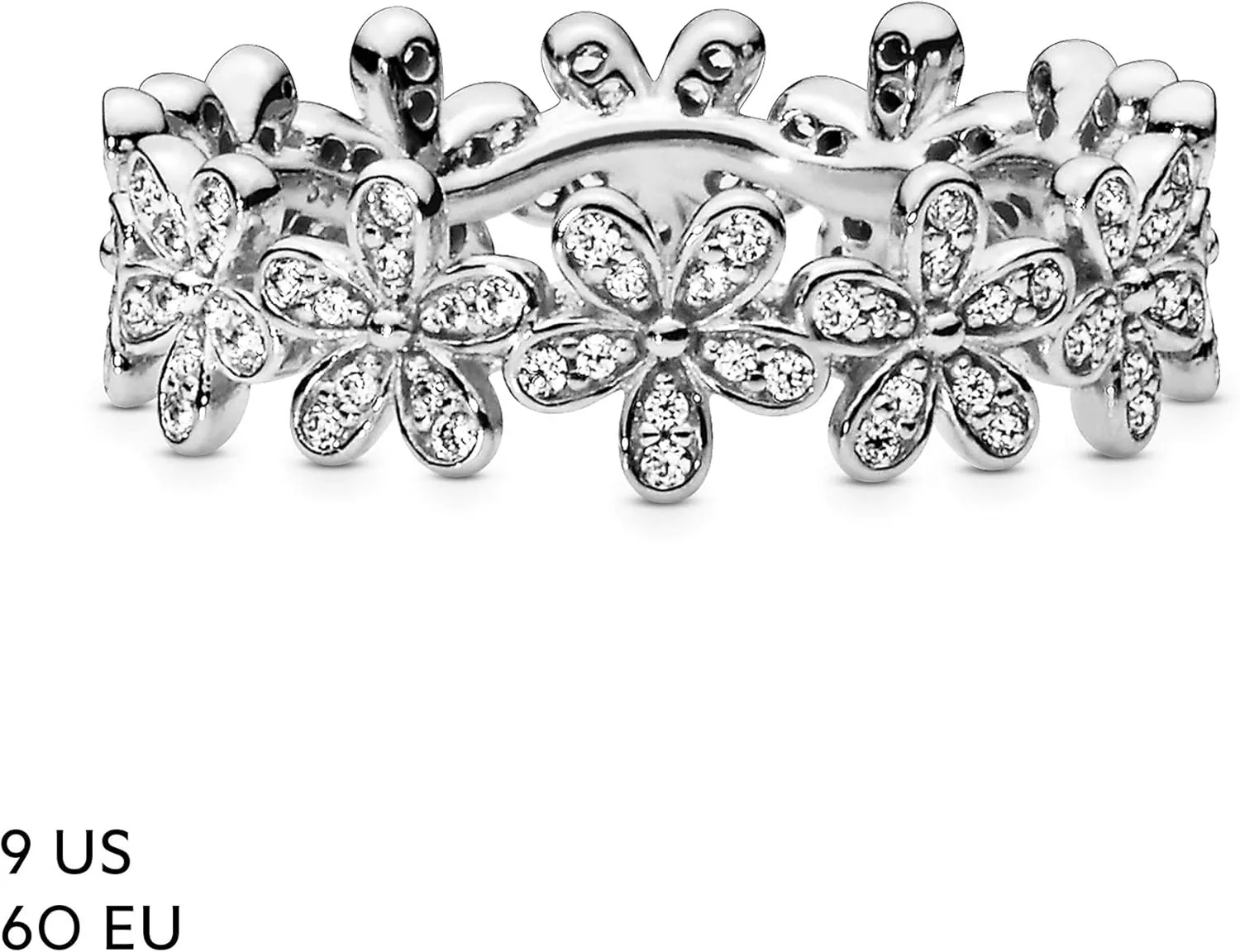 Pandora Daisy Flower Ring - Ring for Women - Gift for Her - Cubic Zirconia - With Gift Box