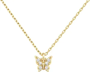 PAVOI 14K Gold Plated Dainty Cubic Zirconia Pendant Necklace for Women | Dot, Elephant, Butterfly, Pineapple, Lock, Knot, Palm Tree, Bow, Smiley Pendant | Layering Chain Necklaces