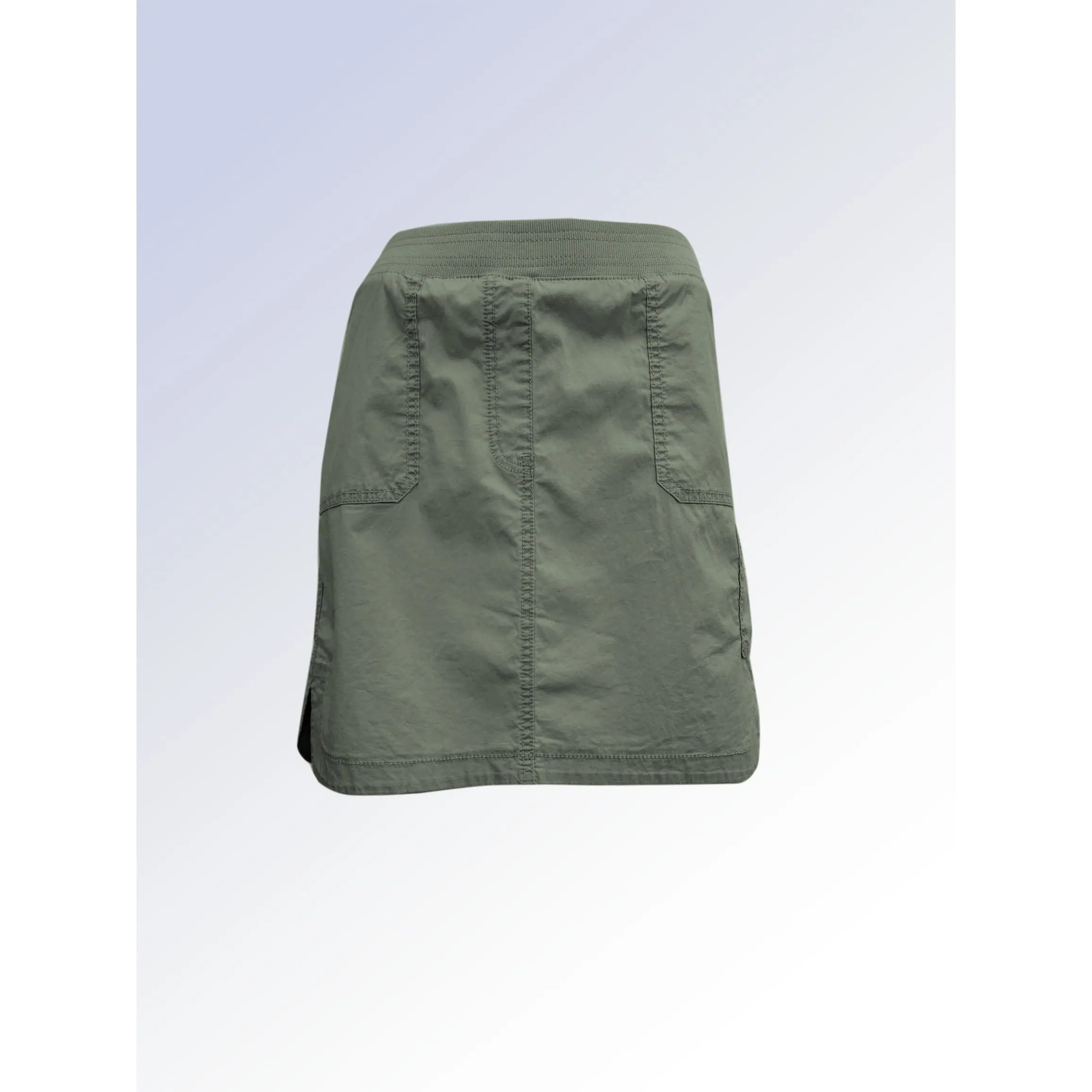 Pull On Poplin Skirt