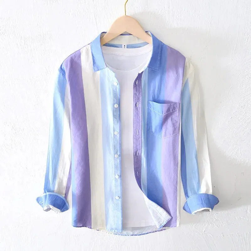 Riviera Stripe Button-Up