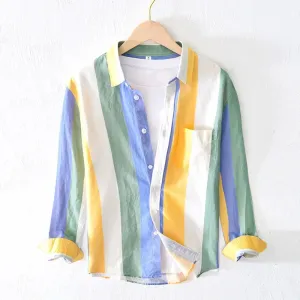 Riviera Stripe Button-Up