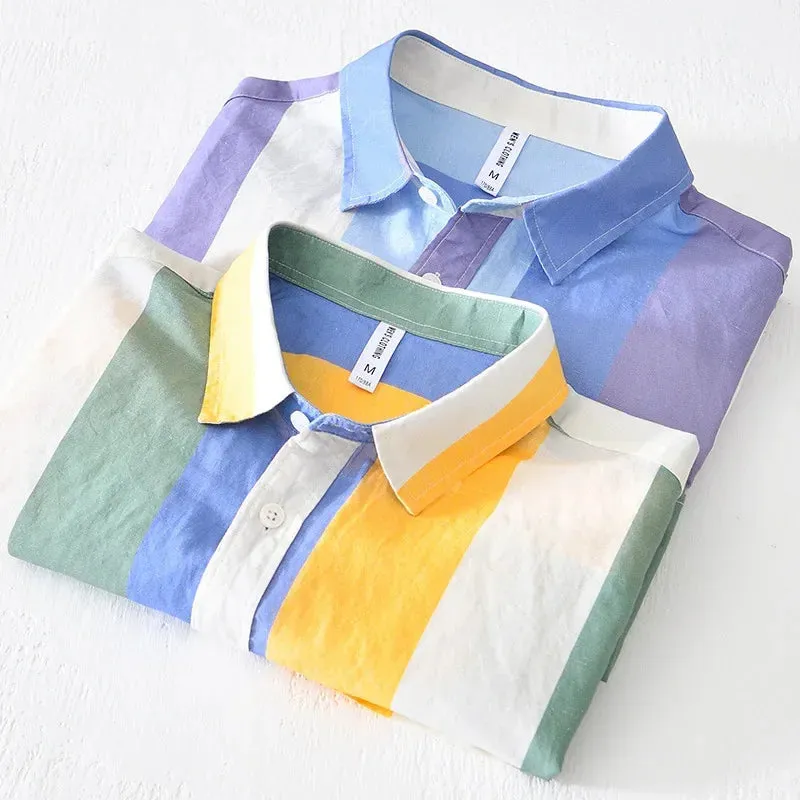 Riviera Stripe Button-Up