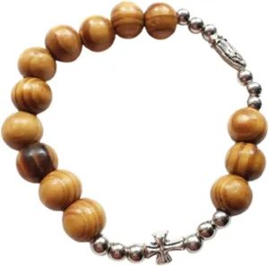 Rosary Bracelet, Vintage Rosary Bracelet Stretch Beaded Rosaries Bangle Prayer Meditation Bracelets for Men Women Jewelry