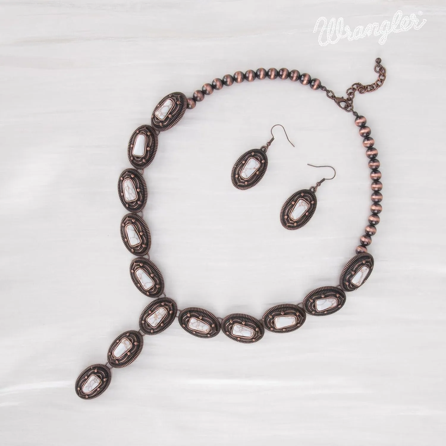 Rustic Couture's Western Necklace Earrings Jewelry Set for Women