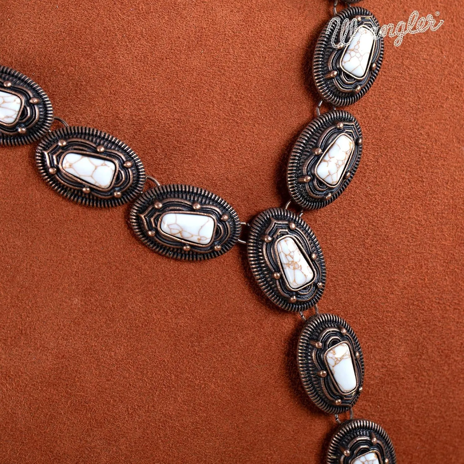 Rustic Couture's Western Necklace Earrings Jewelry Set for Women