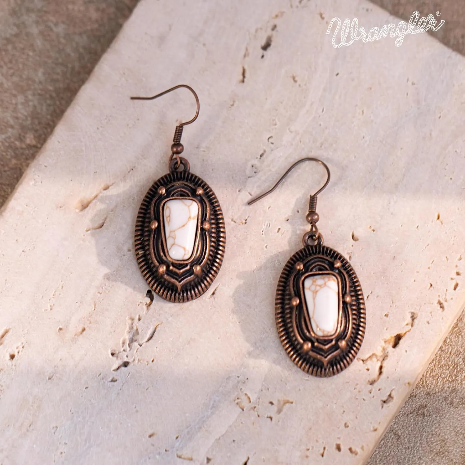 Rustic Couture's Western Necklace Earrings Jewelry Set for Women