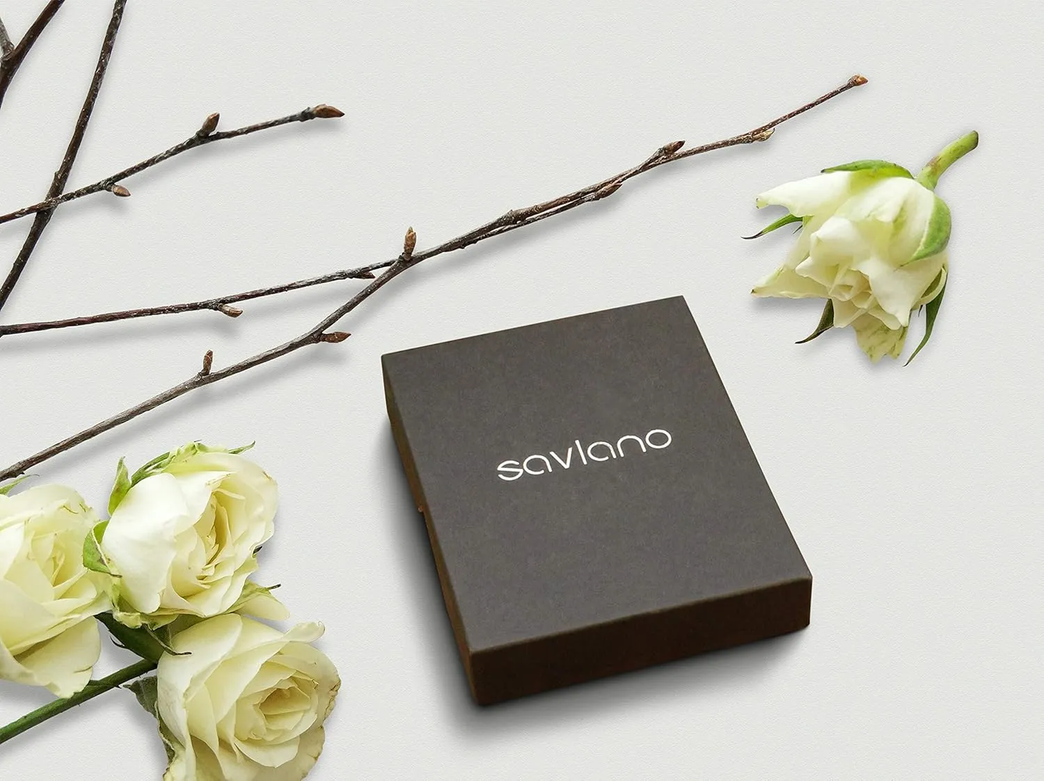 Savlano 14K White Gold Plated Inside Out Crystal Hoop Earrings For Women Comes With Savlano Gift Box