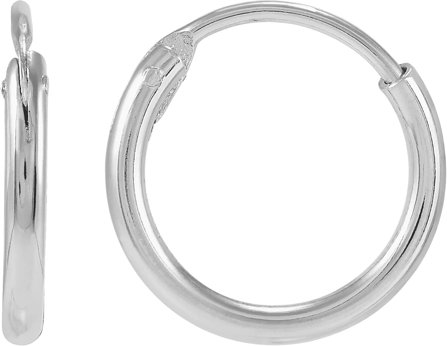 Silpada 'Endless Cycle' Hoop Earrings in Sterling Silver