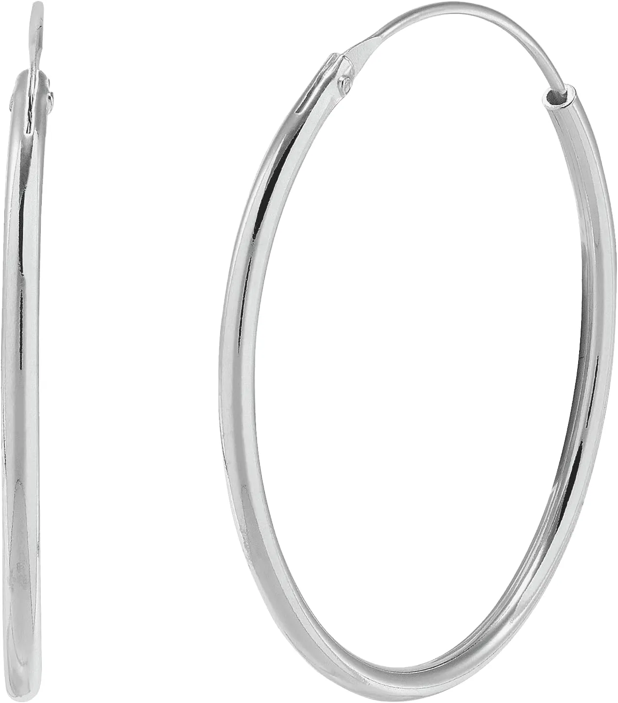 Silpada 'Simple Joy' Hoop Earrings in Sterling Silver