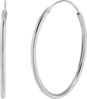 Silpada 'Simple Joy' Hoop Earrings in Sterling Silver