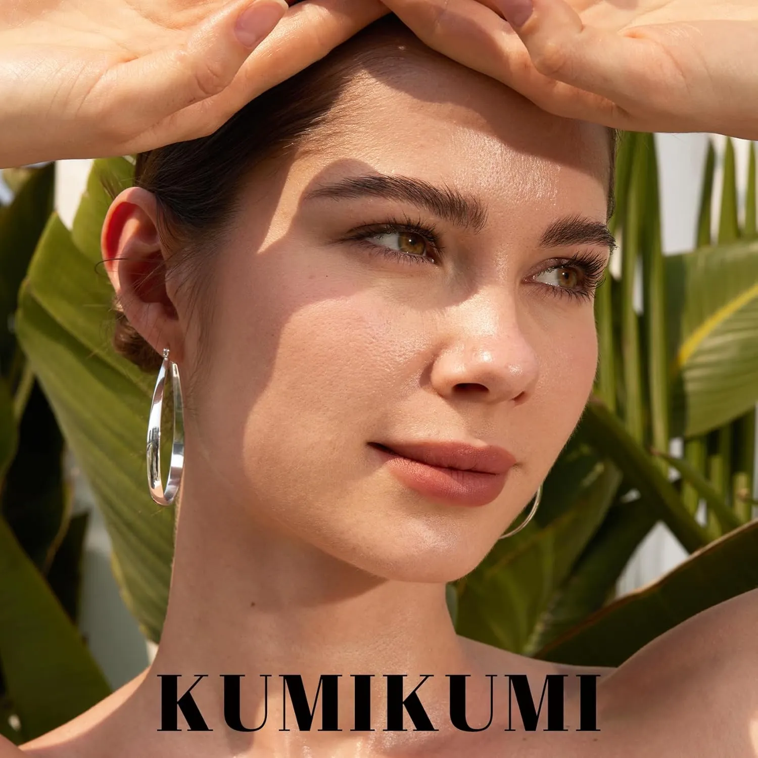 Silver Hoop Earrings for Women,Oval Lightwieght Sterling Silver Hoops Hypoallergenic Large Hoop Earrings for Women Gifts