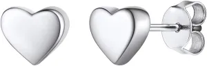 Silvora Dainty Heart S925 Stud Earrings, Valentine's Day Collection Romance 925 Sterling Silver Heart Earring for Women Girls