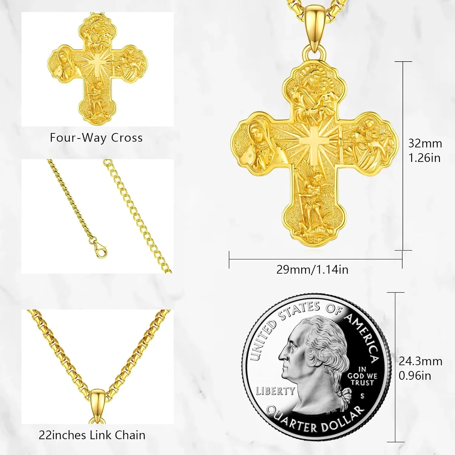 St Michael/St Christoper/St Sebastian/Guadalupe/Guardian Angel/Santa Muerte/Jude/Joseph Pendant Necklace for Men Women 925 Sterling Silver Catholic Religious Protector Amulets Necklaces