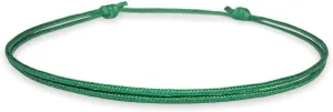 Thin Green Cord Bracelet for Men Women Teen Unisex Adult - Waterproof Nylon Surfer String Friendship Bracelets Summer Beach Accessories