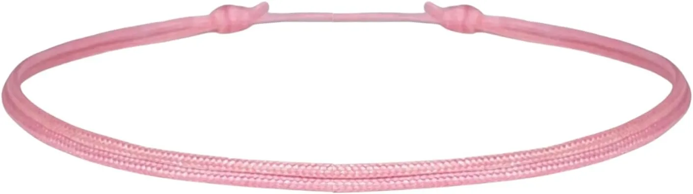 Thin Pink Cord Bracelet for Men Women Teen Unisex Adult - Waterproof Nylon Surfer Rose String Friendship Bracelets Summer Beach Accessories
