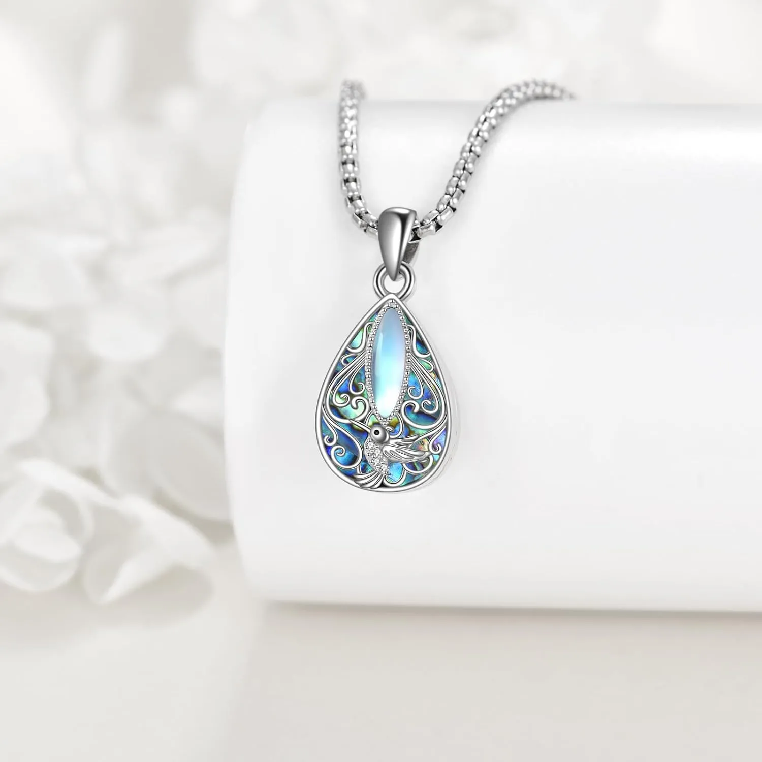 Tree of Life Urn Necklaces for Ashes 925 Sterling Silver Tree of Life Crystal Cremation Jewelry for Ashes Memory Jewelry for Women Men