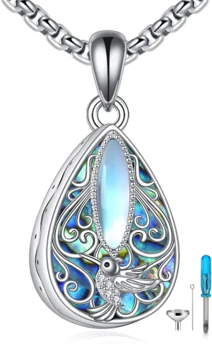 Tree of Life Urn Necklaces for Ashes 925 Sterling Silver Tree of Life Crystal Cremation Jewelry for Ashes Memory Jewelry for Women Men