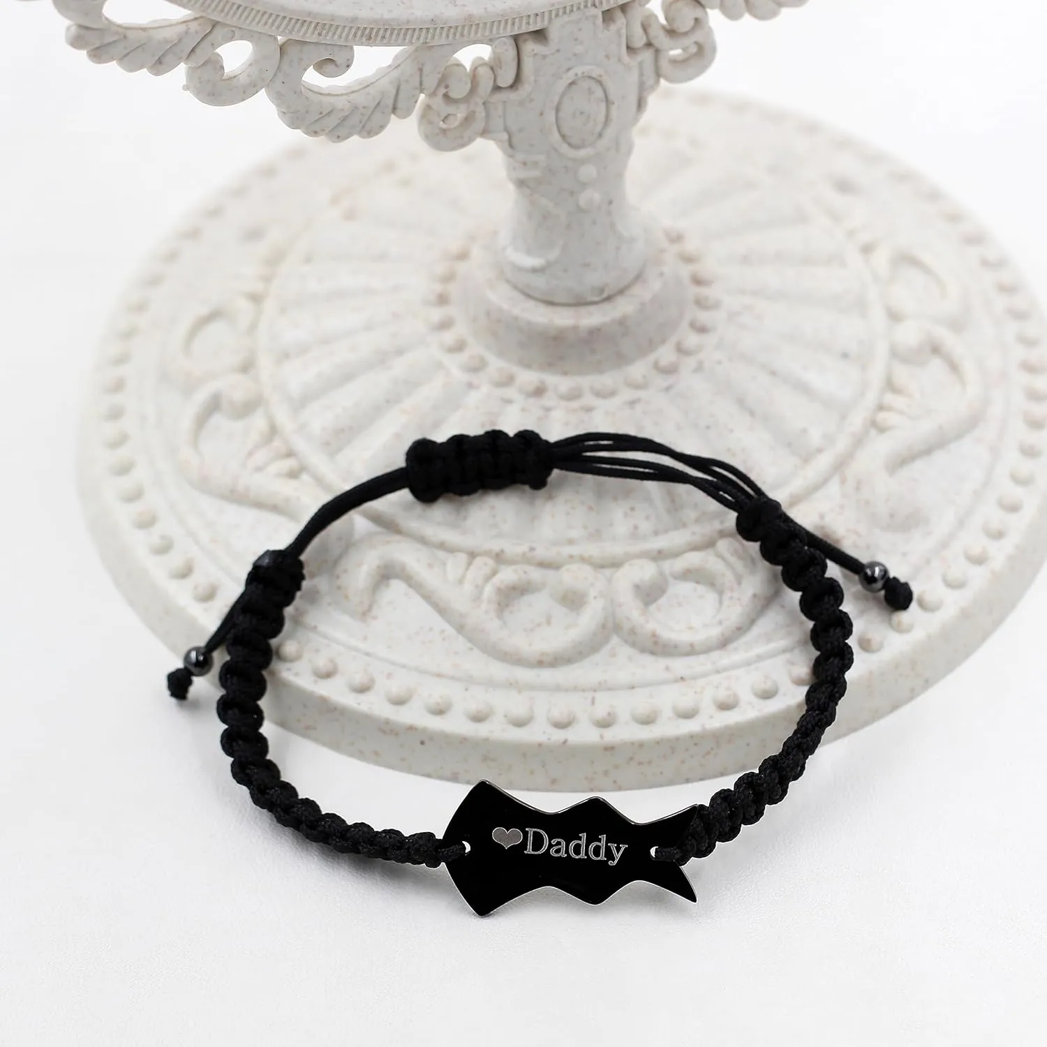 Uloveido Mom Dad Daughter Best Friends Forever Bitch 1/2/3 Family Friendship Bracelets for Mother Daddy Daughter Best Friends
