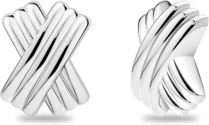 UneDouce 14K Gold Plated Chunky Statement Vintage Earrings for Women | Trendy Statement Textured Stud Earring Dupes | Chunky Silver Earrings, Two Toned Earings for Women