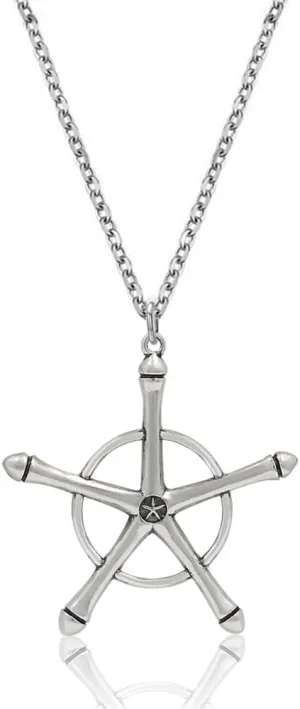 Uryuu Quincy Cross Necklace - Ichigo Zangetsu Charm Soul Reaper License Keychain - Anime Gift for Men Women